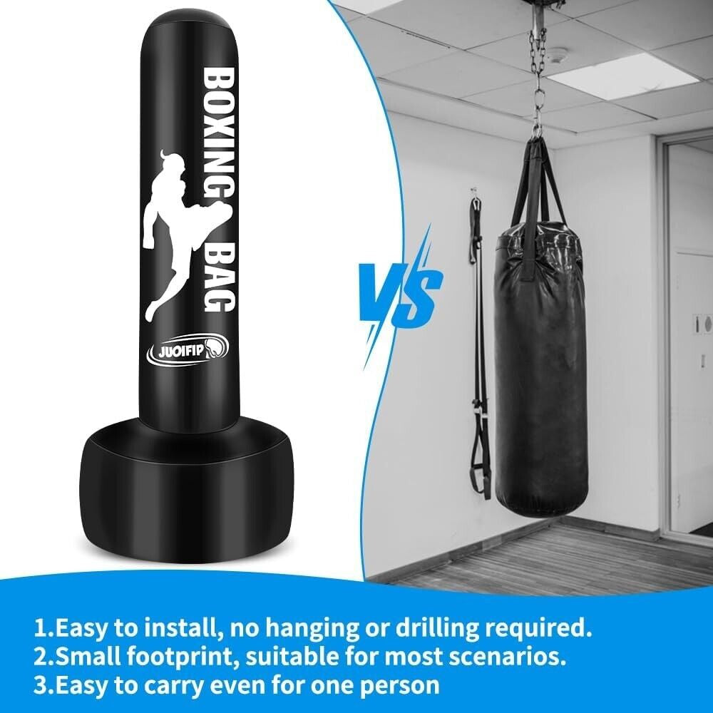 Heavy Punching Bag Boxing Free Standing Fitness MMA Fitness Training Equipment