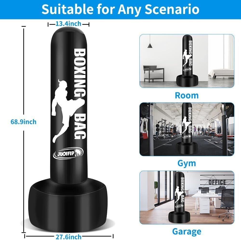 Heavy Punching Bag Boxing Free Standing Fitness MMA Fitness Training Equipment