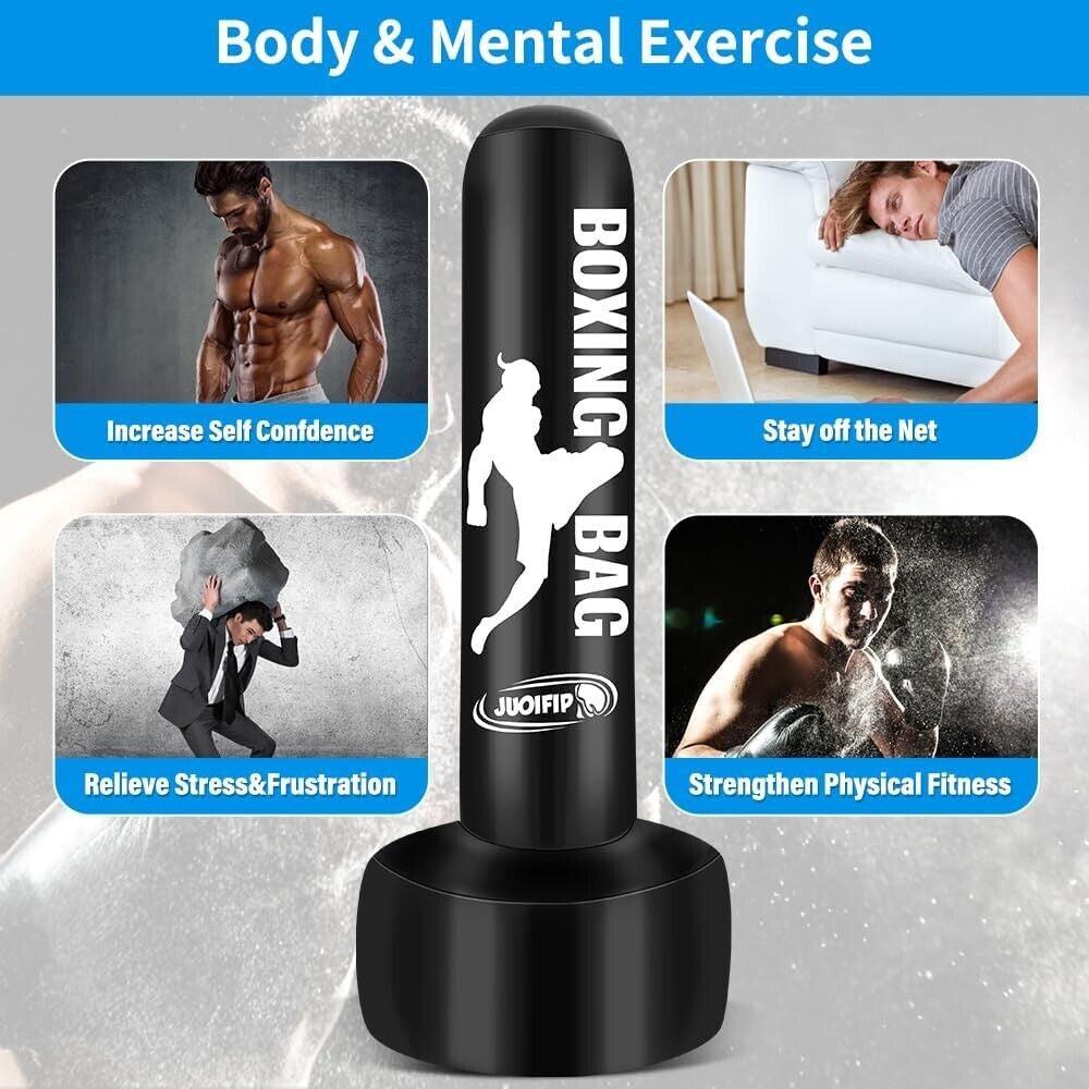Heavy Punching Bag Boxing Free Standing Fitness MMA Fitness Training Equipment